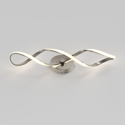 Swirl LED bathroom vanity light