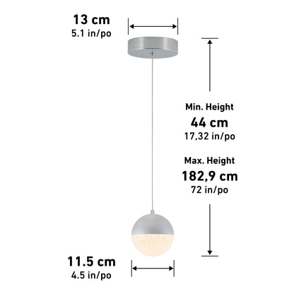 Sparkle 1 light LED pendant