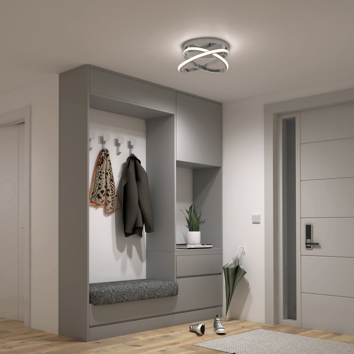 Orbia modern LED flush mount light 3 CCT