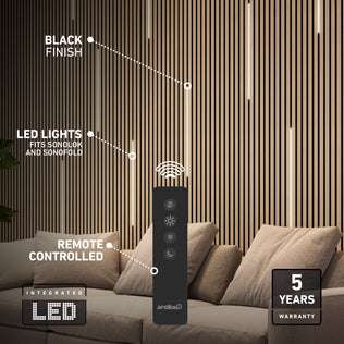 Artika Lumilok LED Wall Panel Light for Sonolok features a remote and 5-year warranty—stylish, smart, and easy to control.