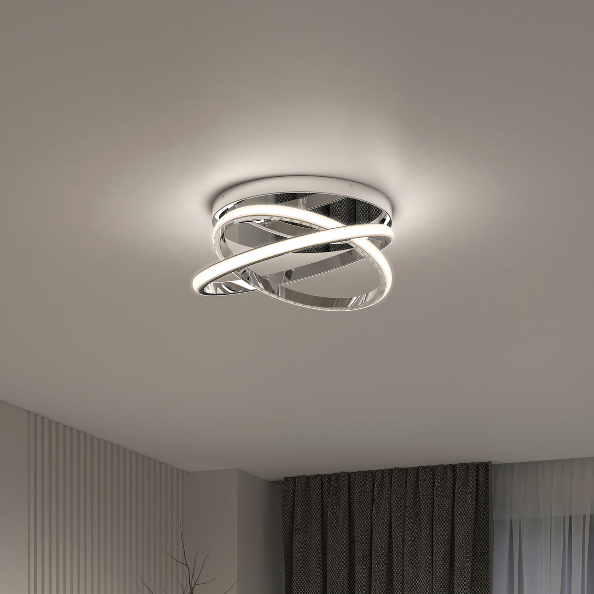 Orbia modern LED flush mount light 3 CCT