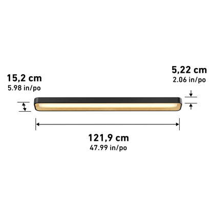 Alton 48 in. LED flush mount light 5 CCT
