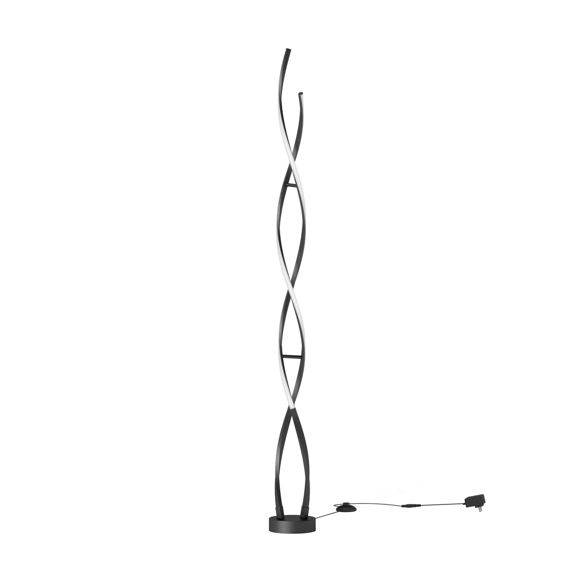 Swirl lámpara de pie LED estilo moderno