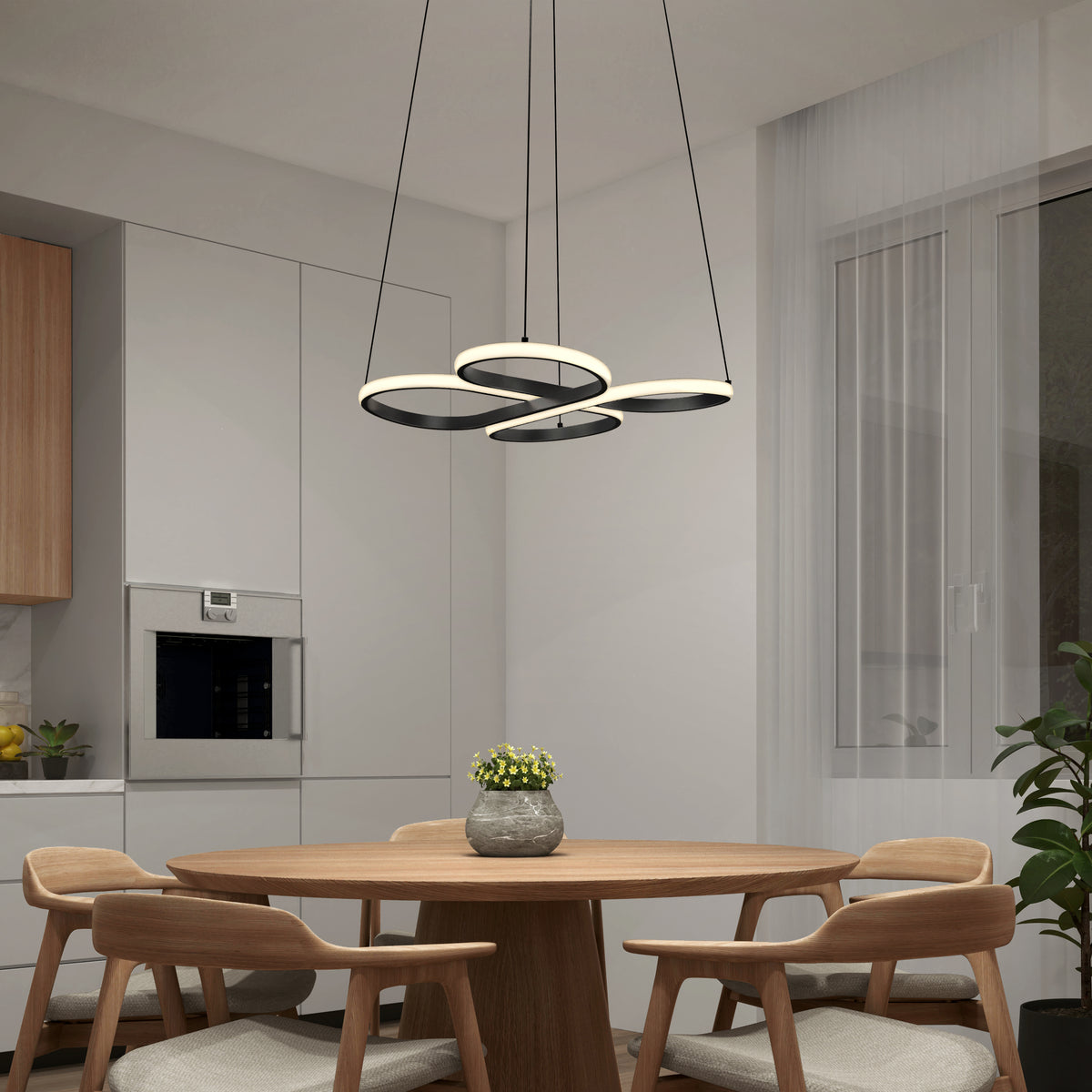 Atrium LED pendant light 5 CCT
