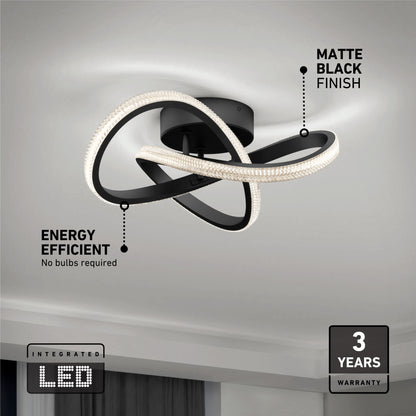 Morgan modern LED flush mount light 5 CCT