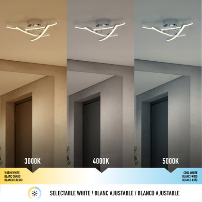 Orly modern LED flush mount light 3 CCT