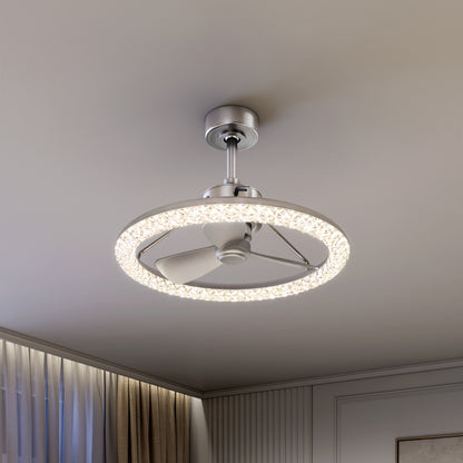 Carat 23" LED Modern Ceiling Fan with Remote Control