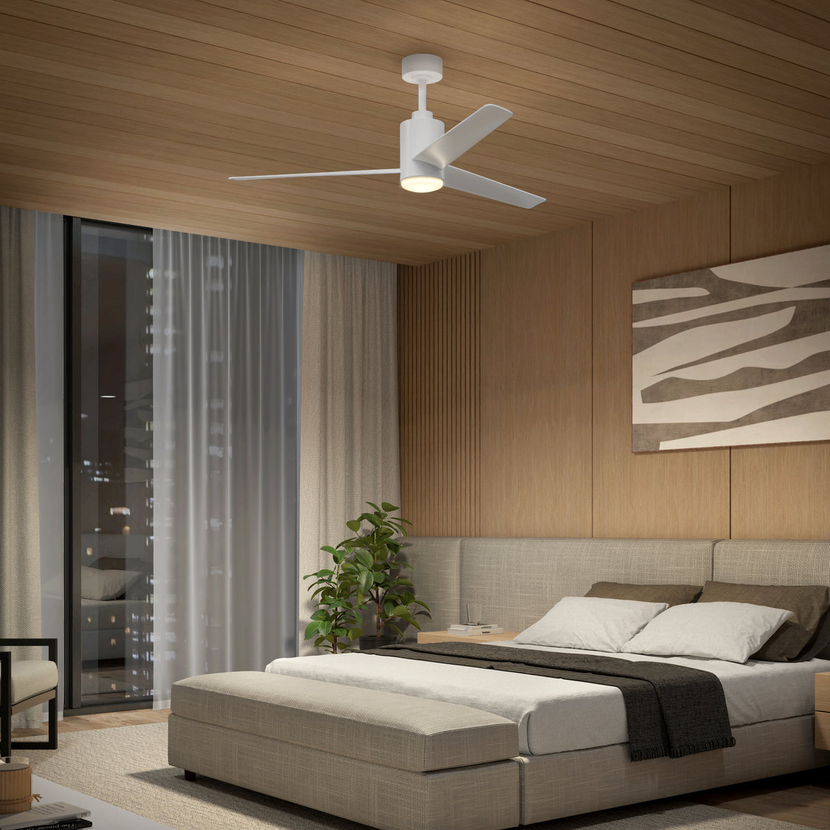 Ellison 52 in. LED modern ceiling fan - with remote