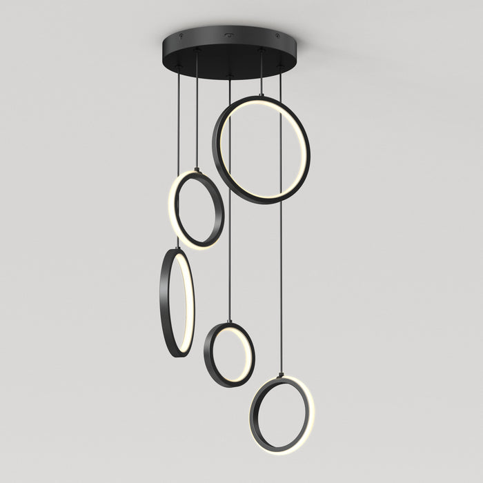 Elmo 5-light LED pendant 5 CCT