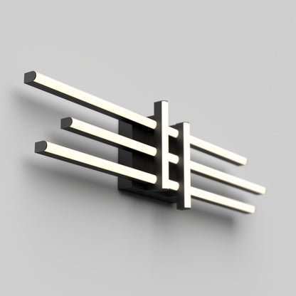 Grid LED bathroom vanity light