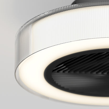 Groove 20 in. LED modern ceiling fan 3 speeds - with remote