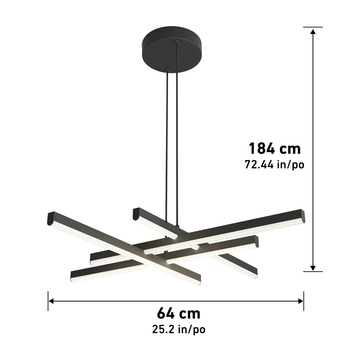 Grid LED pendant light