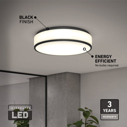 Giada 15 in. LED modern flush mount light 5 CCT