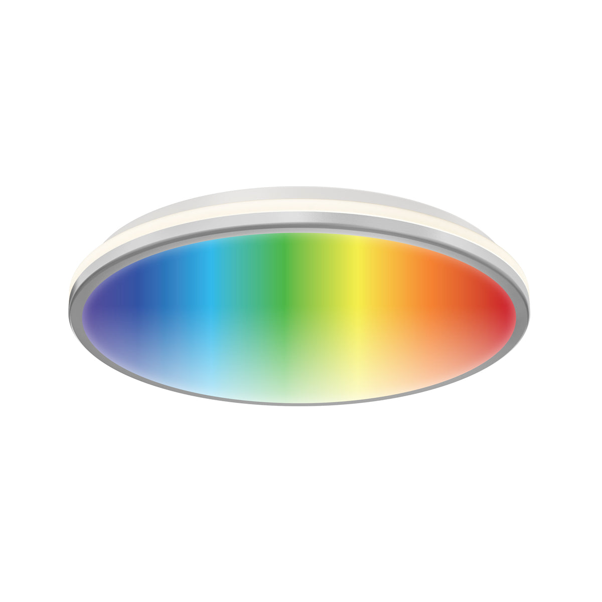 Macy 15 in. LED modern flush mount light RGB Wifi