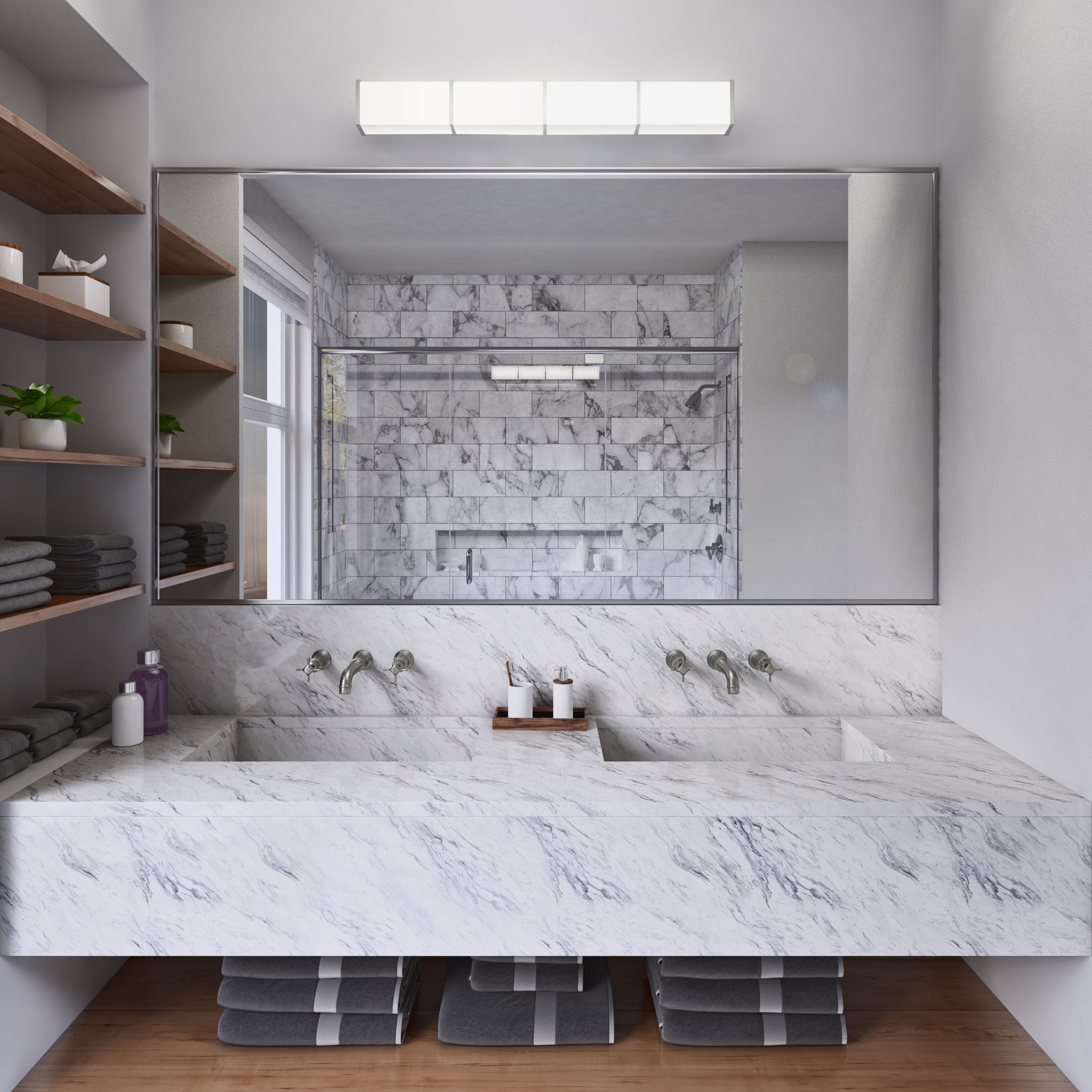 Subway LED Modern Bathroom Vanity Light - Thumbnail 2