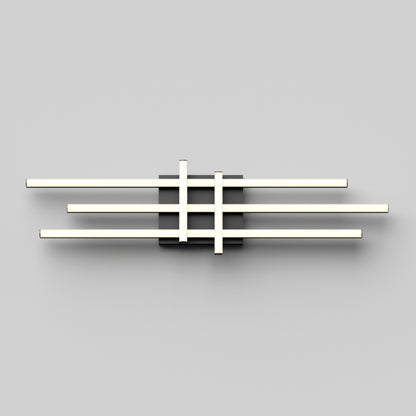 Grid LED bathroom vanity light