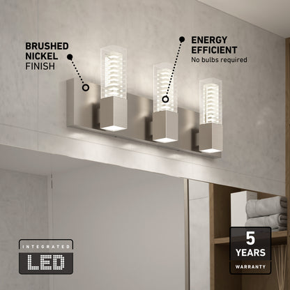 Hologram LED modern bathroom vanity light 5 CCT