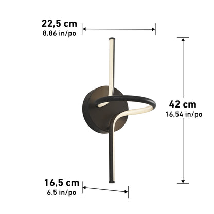 Swirl LED Sconce