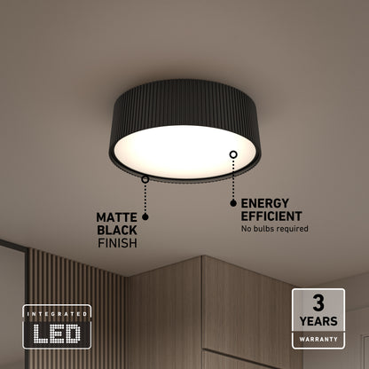 Groove 13 in. LED modern flush mount light 5 CCT