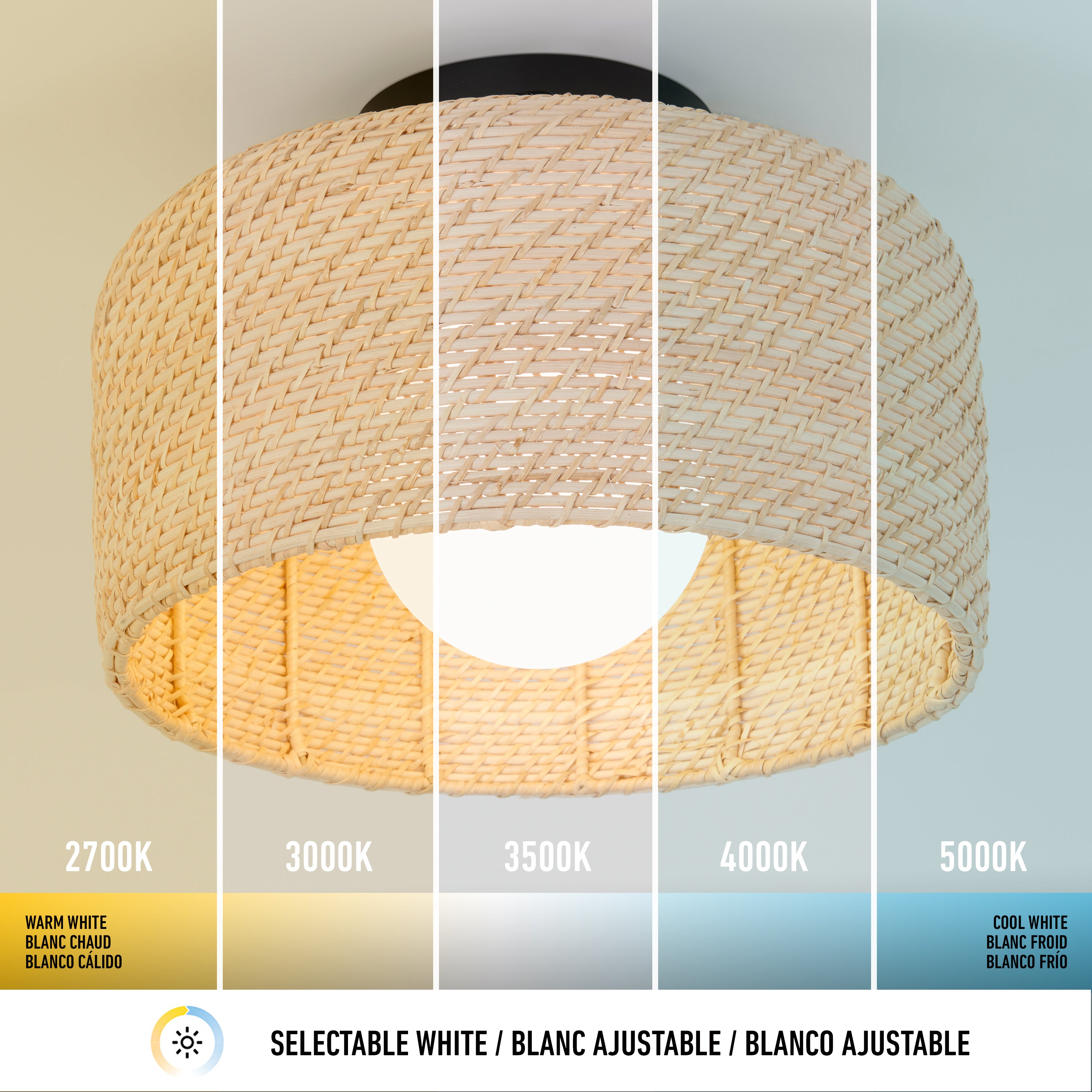 Emiko modern LED 5 CCT ceiling light - Thumbnail 4