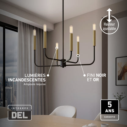 Manchester lámpara suspendida de 6 Luces