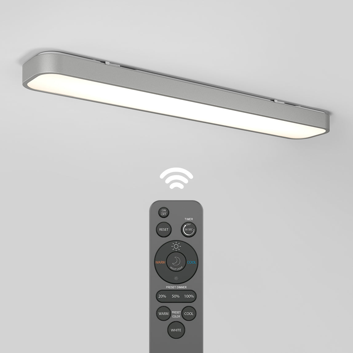 Europa luz de techo LED moderna empotrada 91 x 15 cm (36 x 6 in.)
