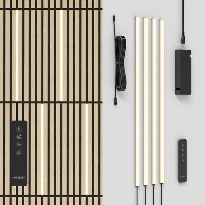 Lumilok LED Wall Panel Light with Remote for Sonolok - pack of 4