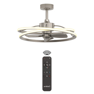 Artika Coda 23 in. LED modern ceiling fan features tunable color temp and a sleek remote for easy control.