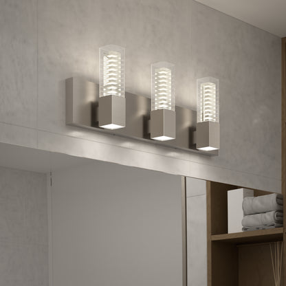Hologram LED modern bathroom vanity light 5 CCT