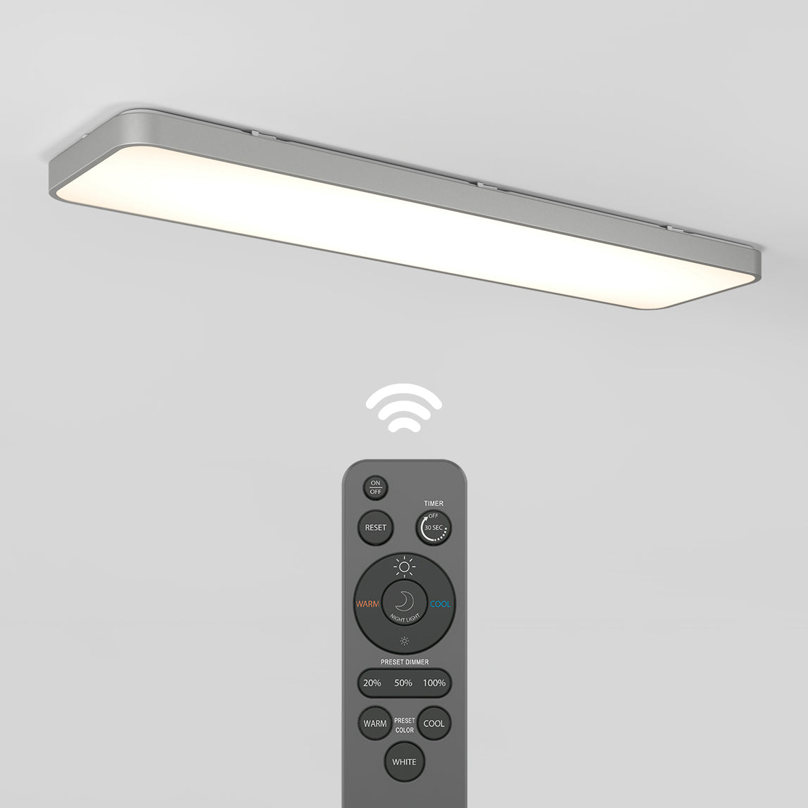 Europa 48 LED flush mount light - with remote