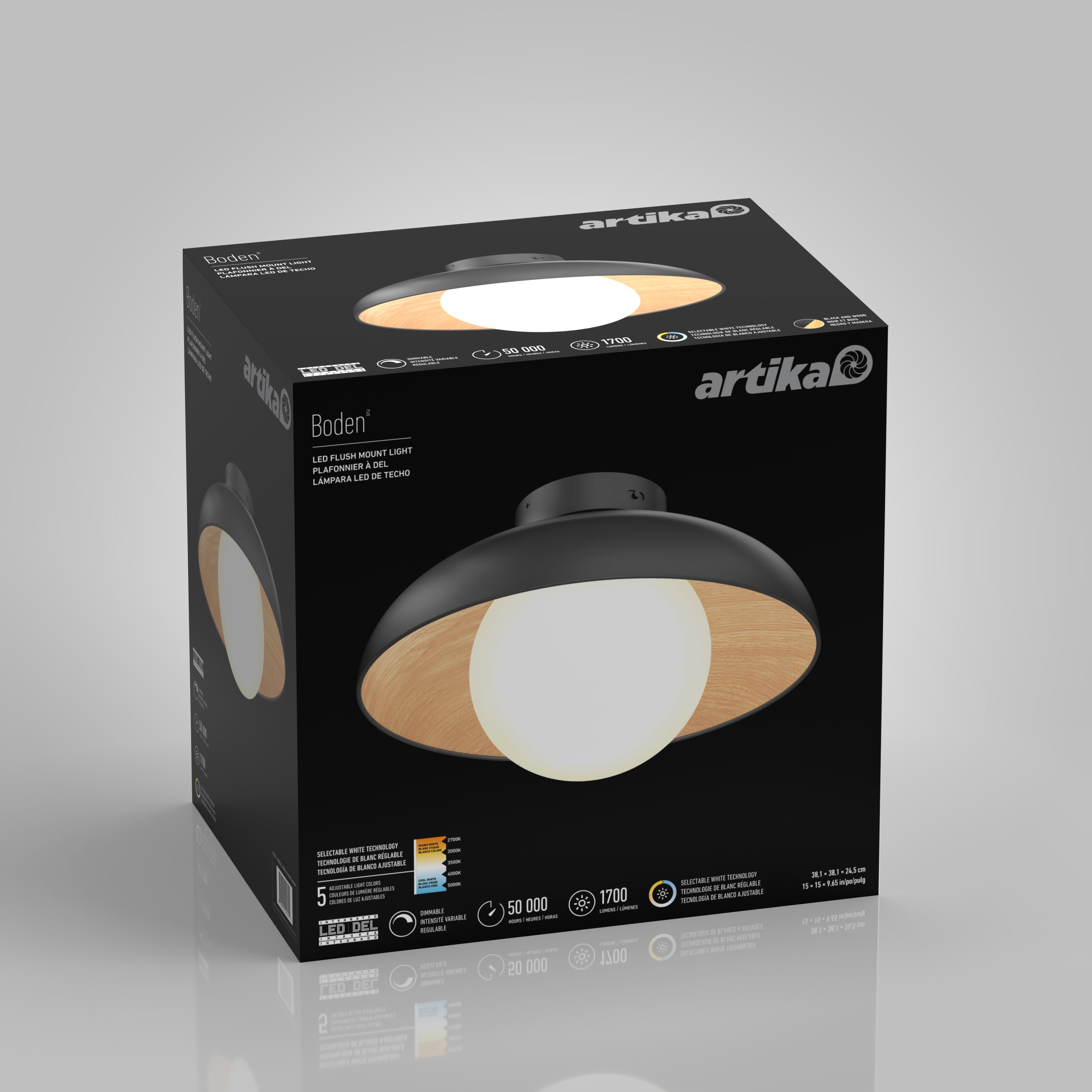 Artika Boden LED Flush Mount Light - Thumbnail 2
