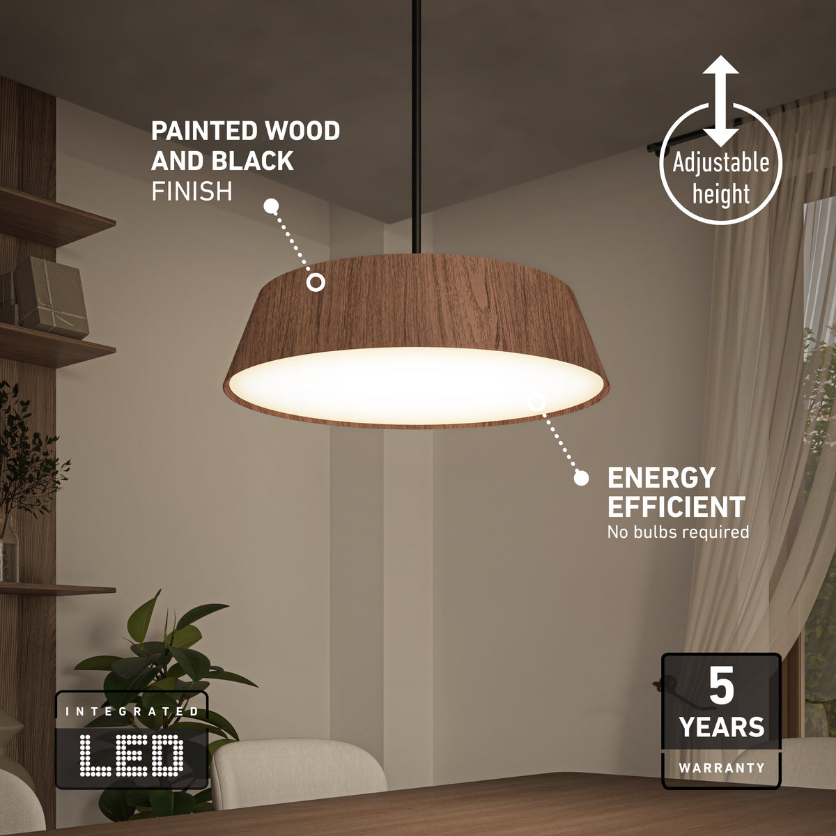 Dunham LED Pendant 5 CCT
