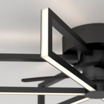 Swirl 26 in. LED modern ceiling fan 3 speeds - with remote