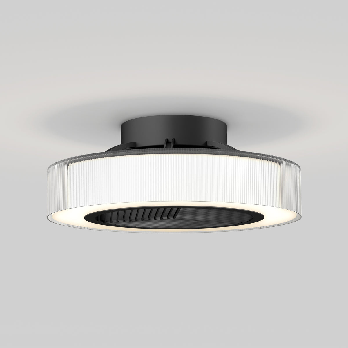Groove 20 in. (51 cm) LED modern fandelier ceiling fan with light - includes remote