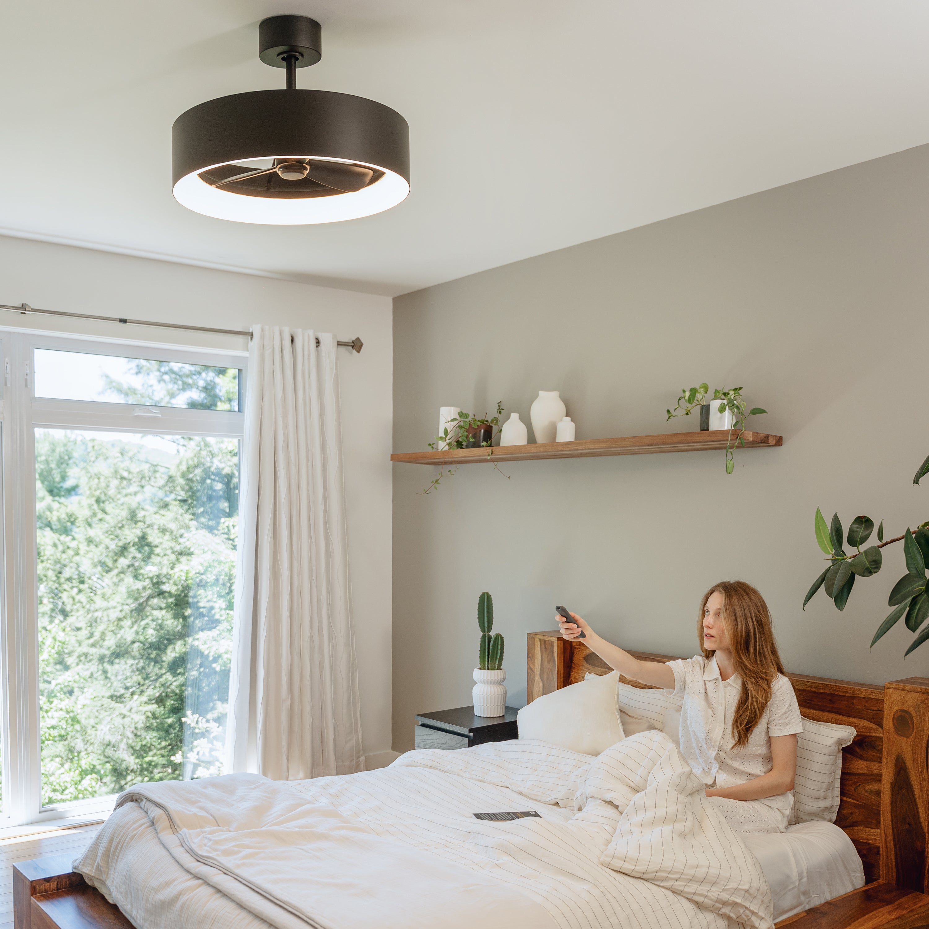 Austin 23 in. LED modern Matte Black ceiling in Matte Black | Artika