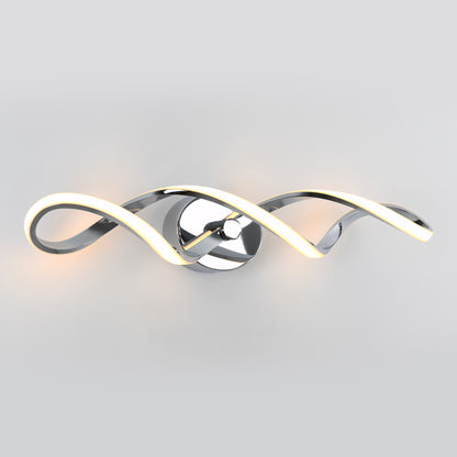 Swirl LED bathroom vanity light