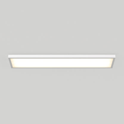 The Artika Skyshade smart RGB LED light panel, a rectangular ceiling-mounted fixture with a modern, minimalist design and clean lines, is illuminated against a plain light gray background.