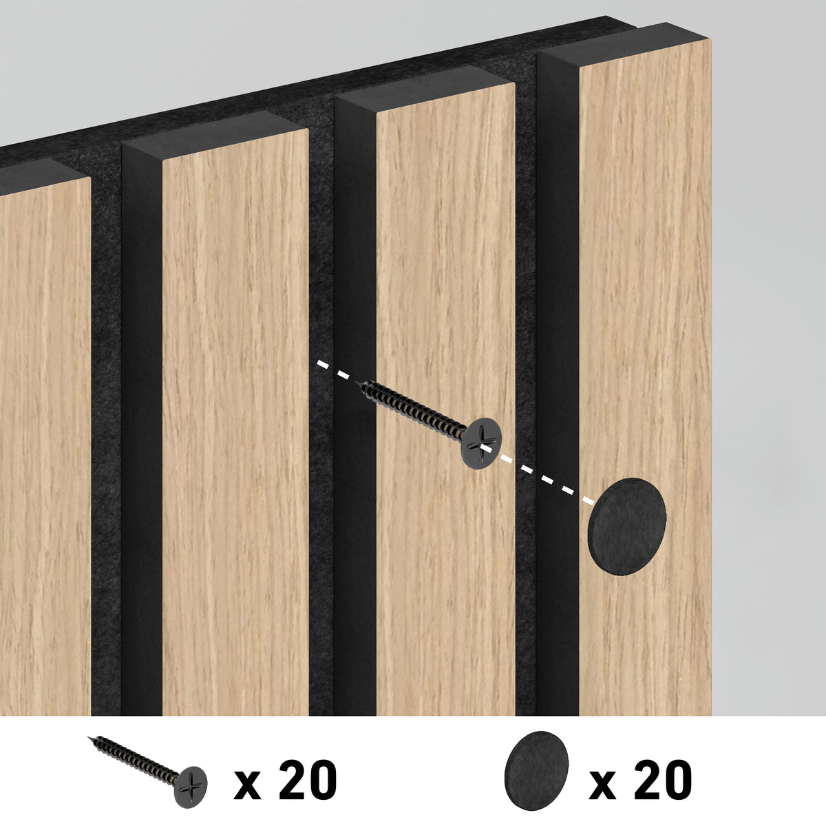 Sonolok 15.5 ft sound-absorbing wall panel kit (4-pack)