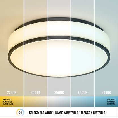 Giada 15 in. LED modern flush mount light 5 CCT