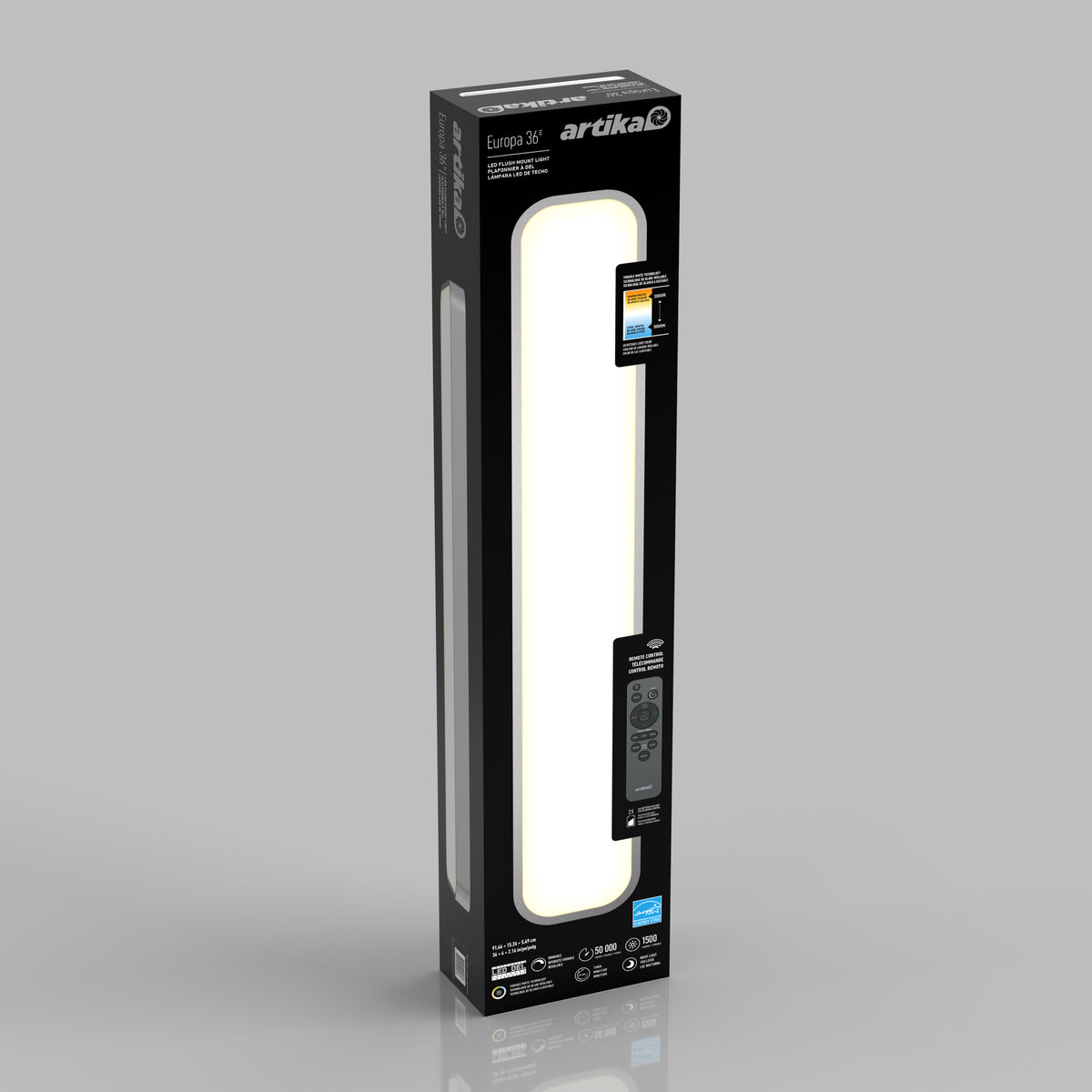 Europa luz de techo LED moderna empotrada 91 x 15 cm (36 x 6 in.)