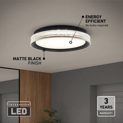 Aston 15 in. LED modern flush mount light 5 CCT