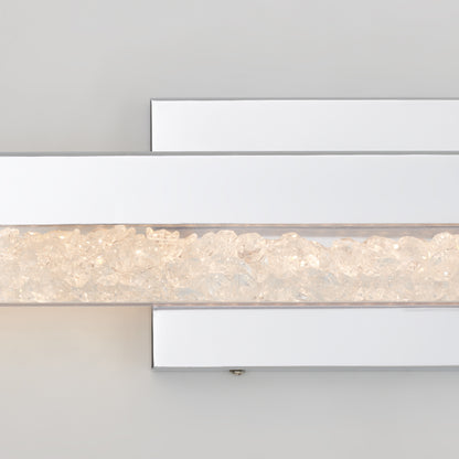 The Artika Riviera 27-in LED Vanity Light Bar adds modern style and sparkling crystals to your bathroom décor.