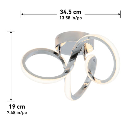 Swirl LED flush mount