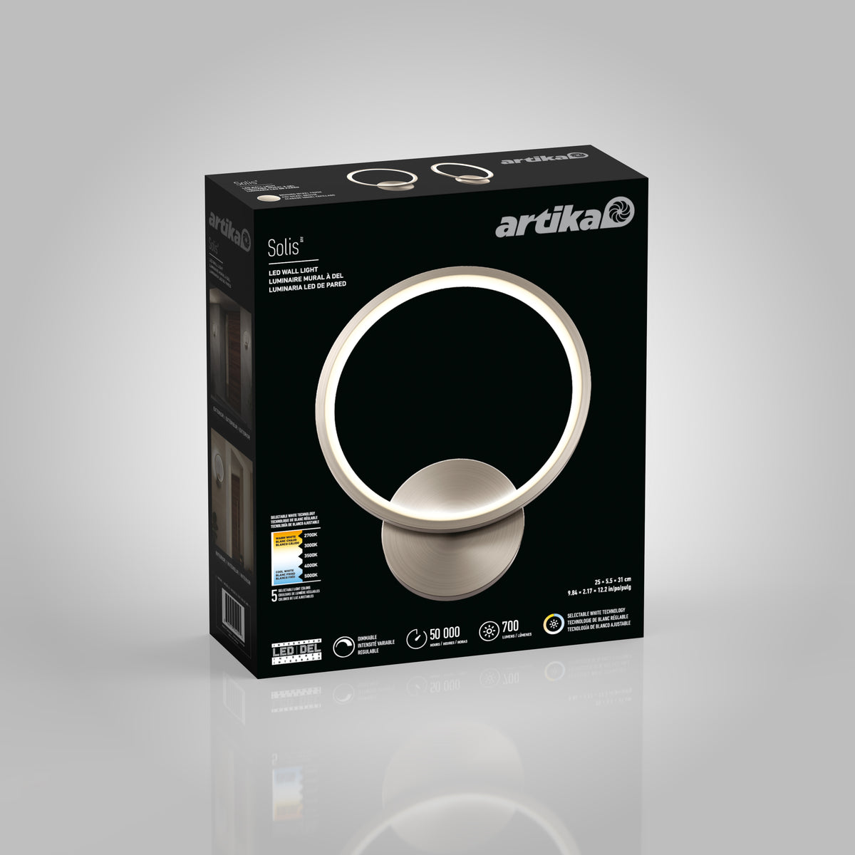 Solis lámpara de pared LED moderno 5 CCT