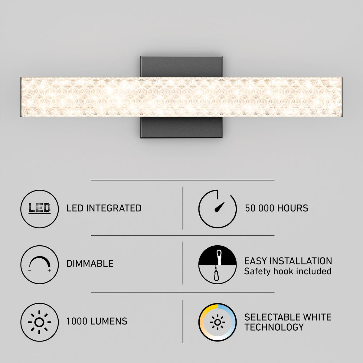 Artika’s Adeline modern LED bathroom vanity light 3 CCT features a sleek design and adjustable color temp for stylish, versatile lighting.