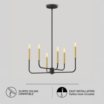 Manchester lámpara suspendida de 6 Luces