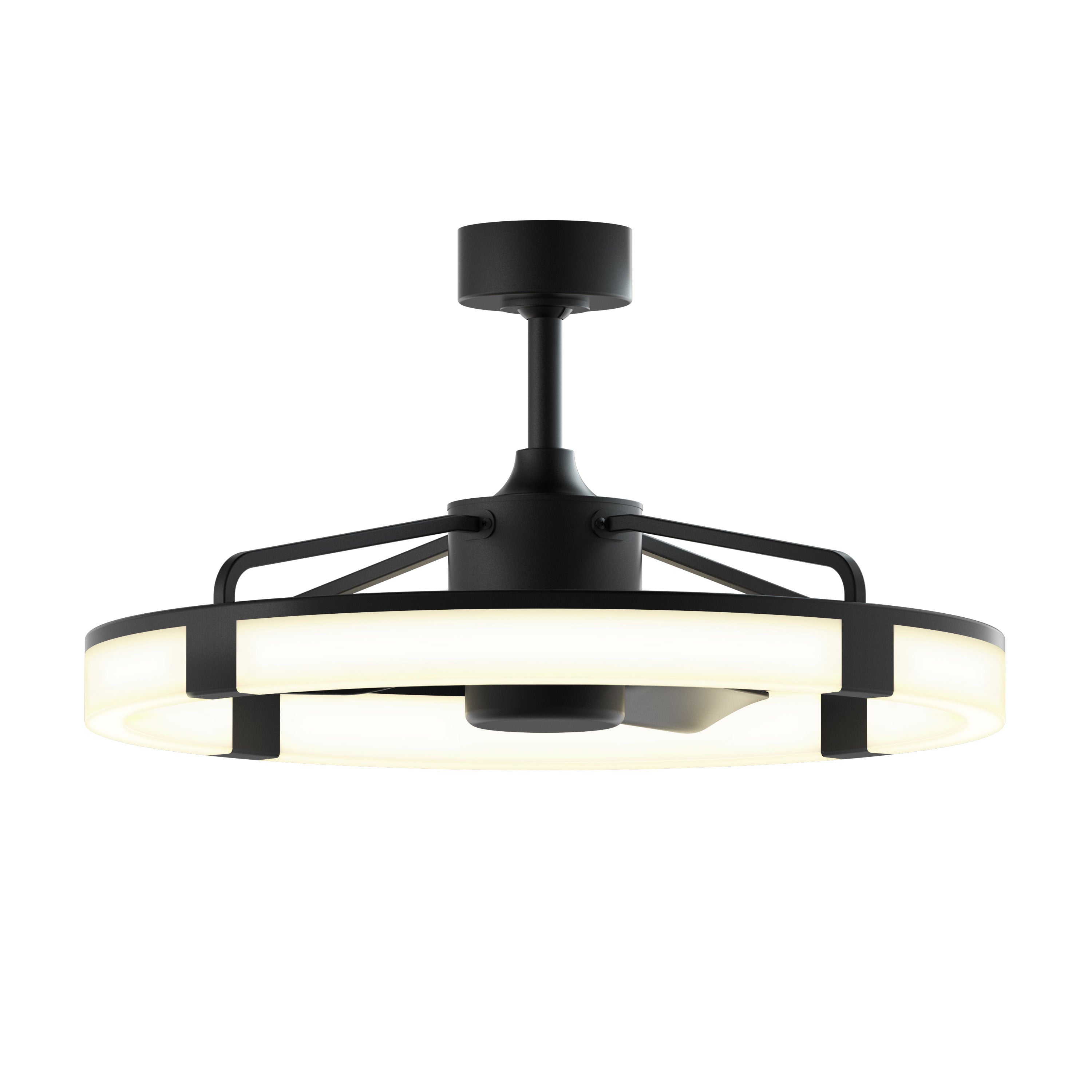Sunnyvale 28 in. LED modern ceiling fan in Black | Artika