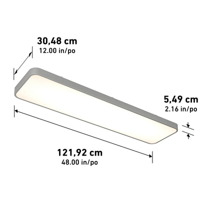 Europa 48 LED flush mount light - with remote