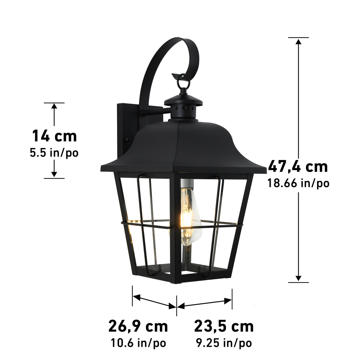 Jatoba lámpara de pared LED