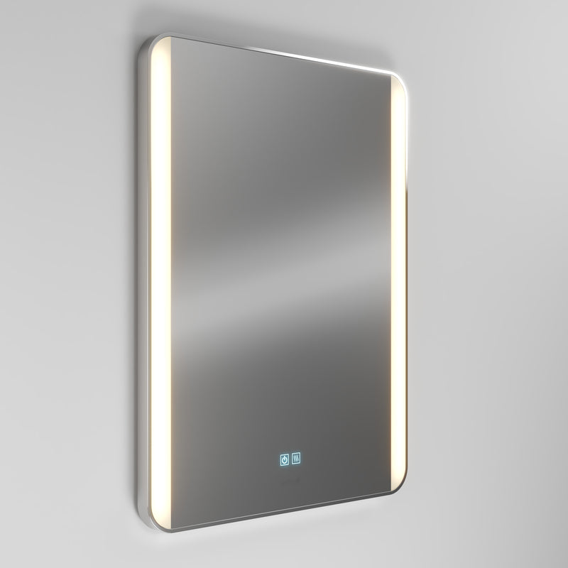 Artika Onyx LED Mirror with Defogger 3 CCT features dual touch controls, vertical lights, and adds modern elegance to your space.